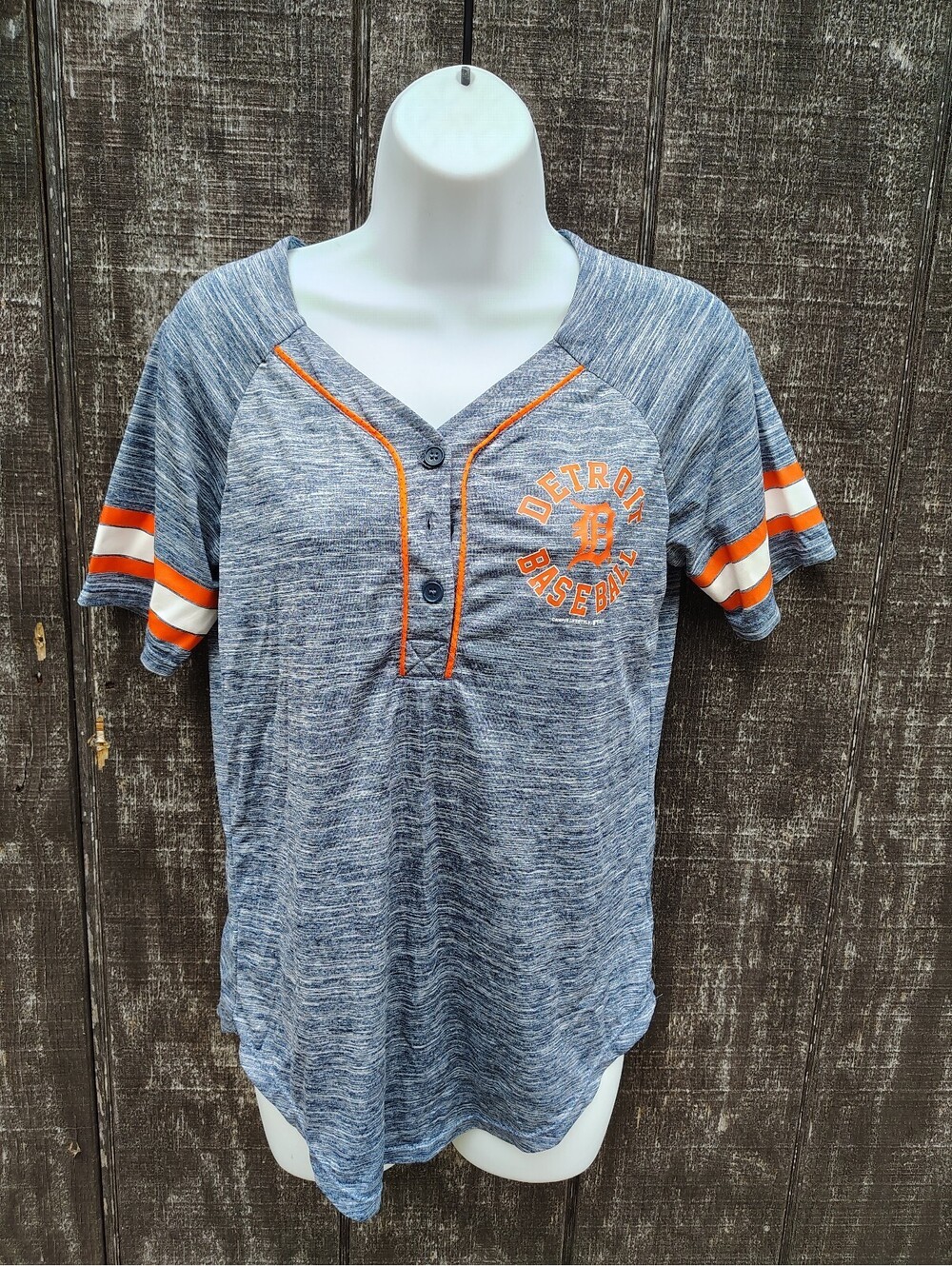 Genuine Merchandise by Campus Lifestyle Detroit Baseball Jersey Top